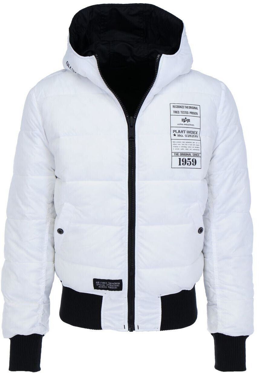 Alpha industries hooded puffer jacket shop