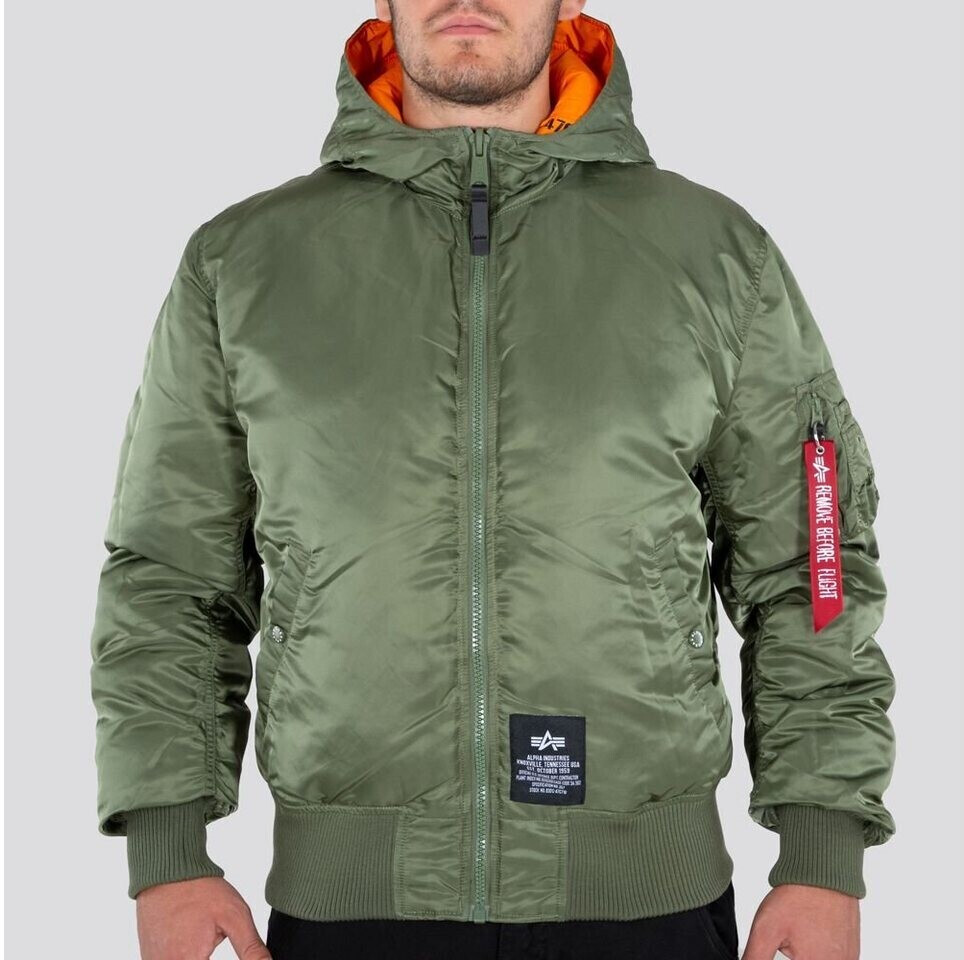 Alpha Industries Hooded Puffer FD Rev. (198117-228) sage green