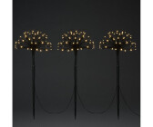 KONSTSMIDE LED-Lichterbaum Glimmer schwarz 210 cm, 504 LED bernsteinfarben,  Glimmereffekt
