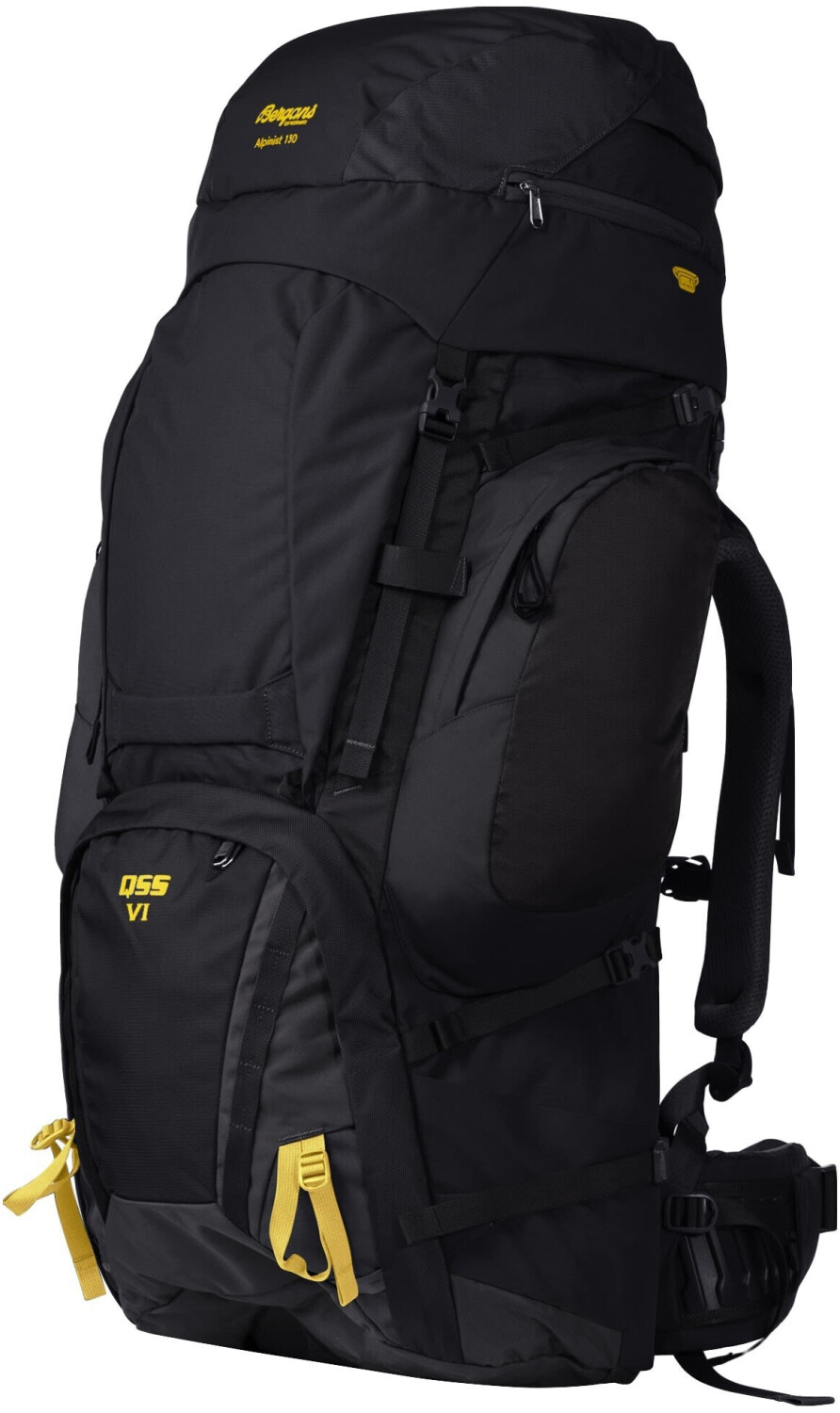Bergans Alpinist V6 Medium 110L black waxed yellow