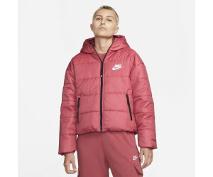 Nike classic padded jacket with hood in archaeo pink
