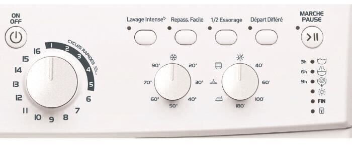 Lave-linge séchant INDESIT EWDC651251WFRN - 6 / 5 kg - Induction - 1200  trs/min - Blanc - Cdiscount Electroménager