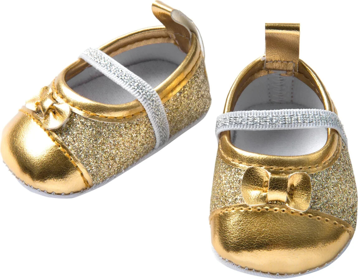 Heless Doll shoes ballerina glitter (747)