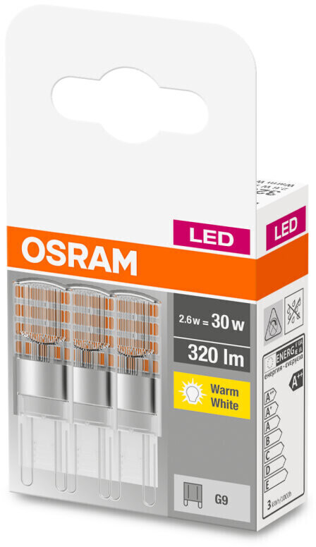 OSRAM LED BASE PIN G9 - Lot de 3 x Ampoule LED C…