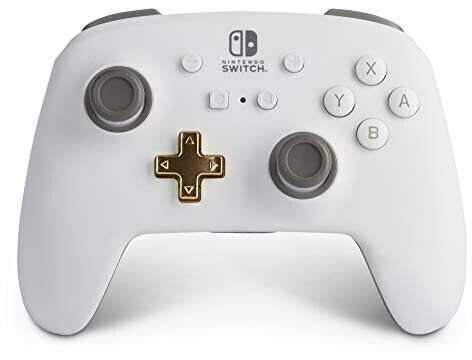 PowerA Nintendo Switch Enhanced Wireless Controller (White/Gold)
