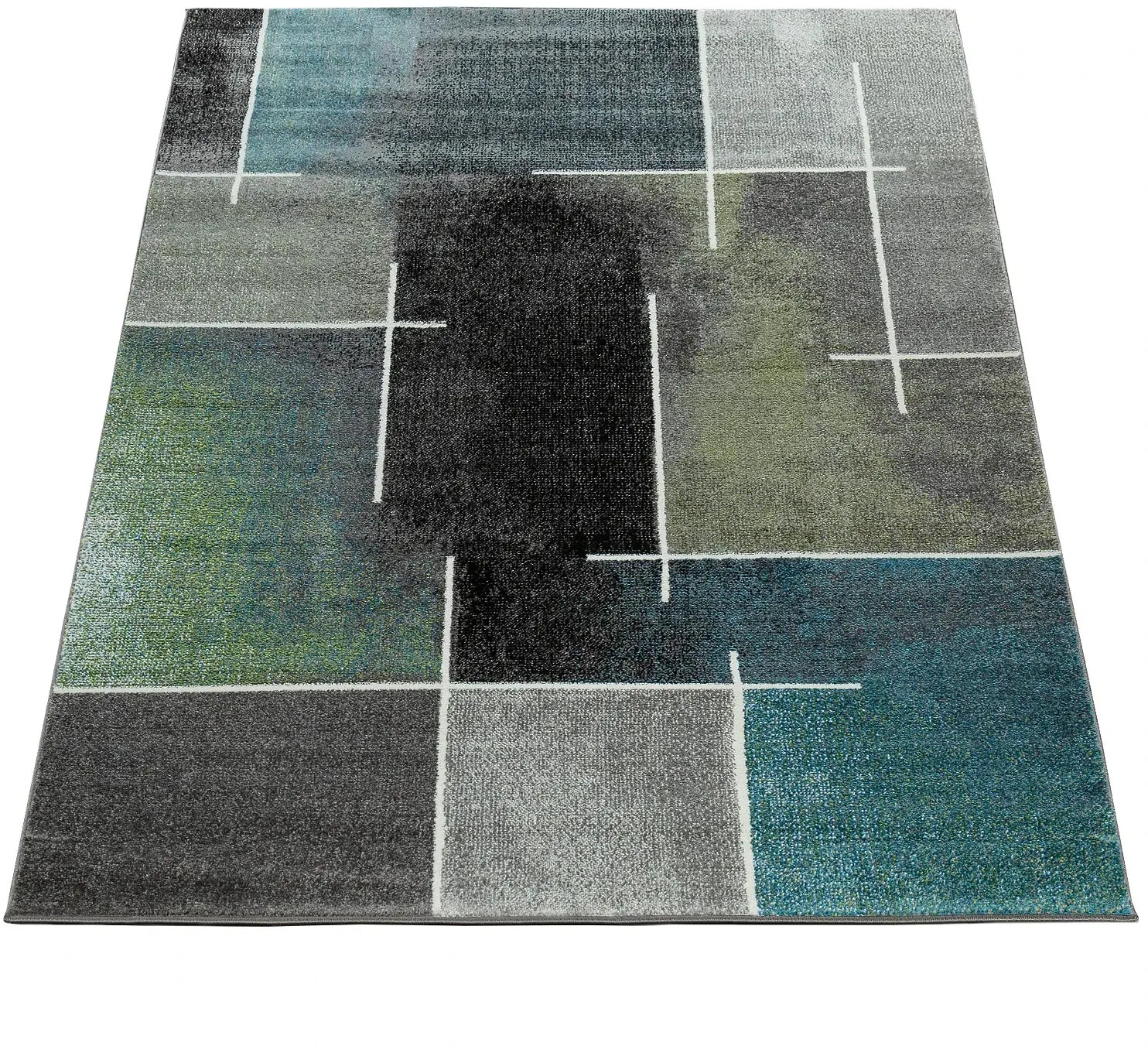 Paco Home Designer rug checkered 200x280cm multicolored
