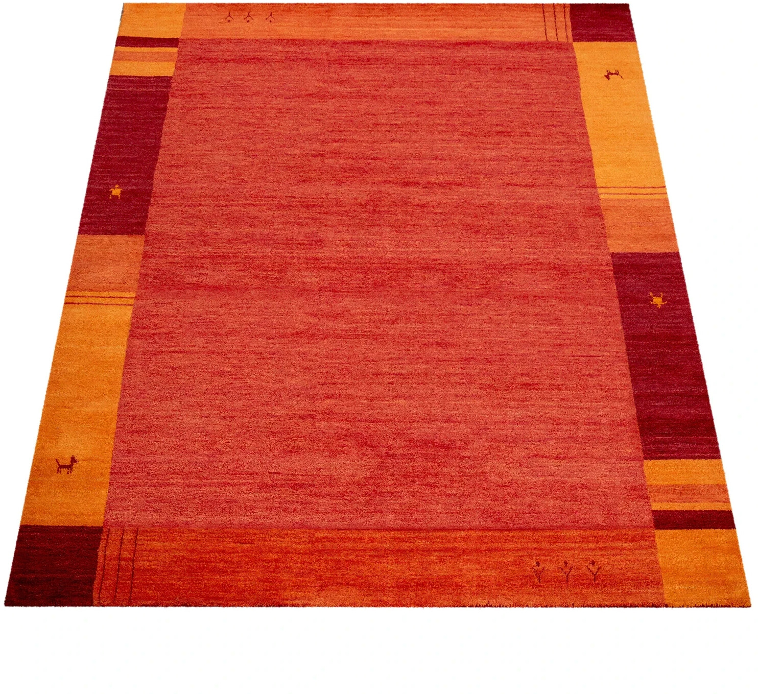 Paco Home Gabbeh handwoven 80x150cm terracotta