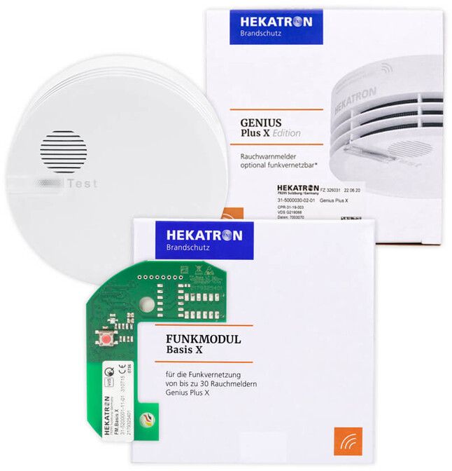 Hekatron Genius Plus X + Funkmodul