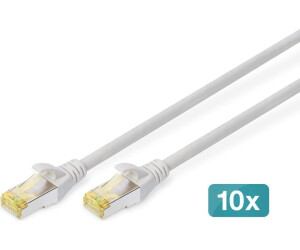 Digitus CAT 6A S-FTP Patchkabel Cu LSZH AWG 26/7 2m 10 Stück Grau (DK-1644-A-020-10)