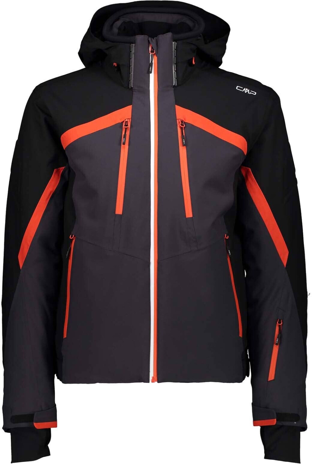 CMP Men's Stretch Hoodie Jacket black orange