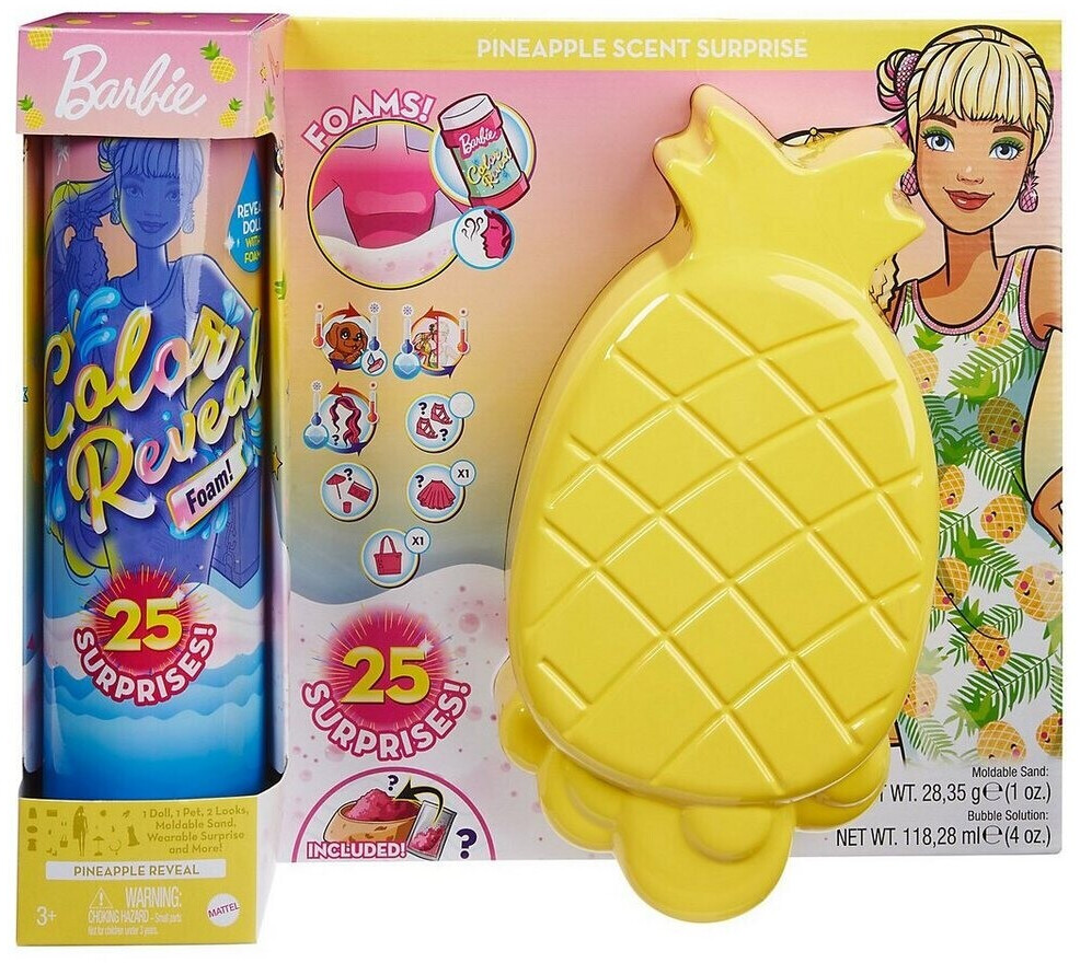 Barbie Color Reveal Foam Pineapple (GTR91)