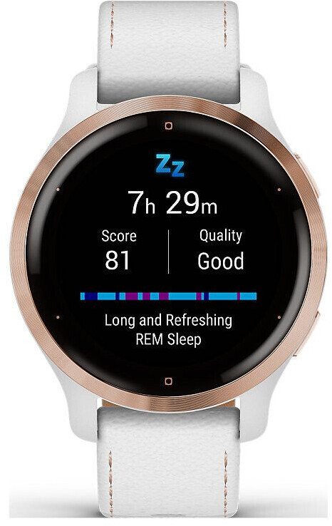 Garmin Venu 2s rose or cuir