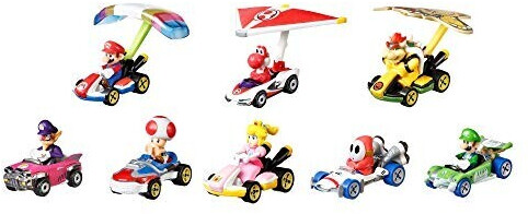 Hot Wheels Mario Kart Glider Set (8 pcs)