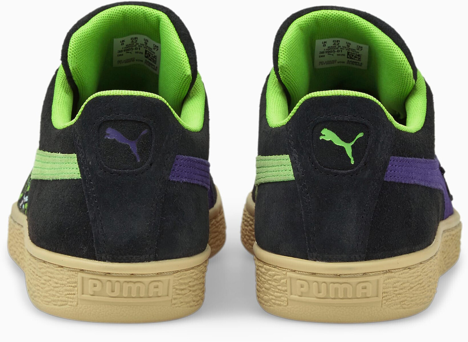 Puma Santa Cruz Suede Shark black green flash deep wisteria ab 55 00 Preisvergleich bei idealo