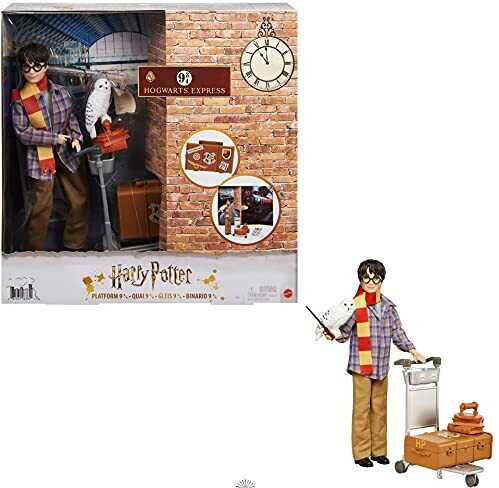 Harry potter - coffret collector quai 9 3/4 avec poupée et chouette hedwige  bagages et accessoires - poupée mannequin - des 6 ans - La Poste