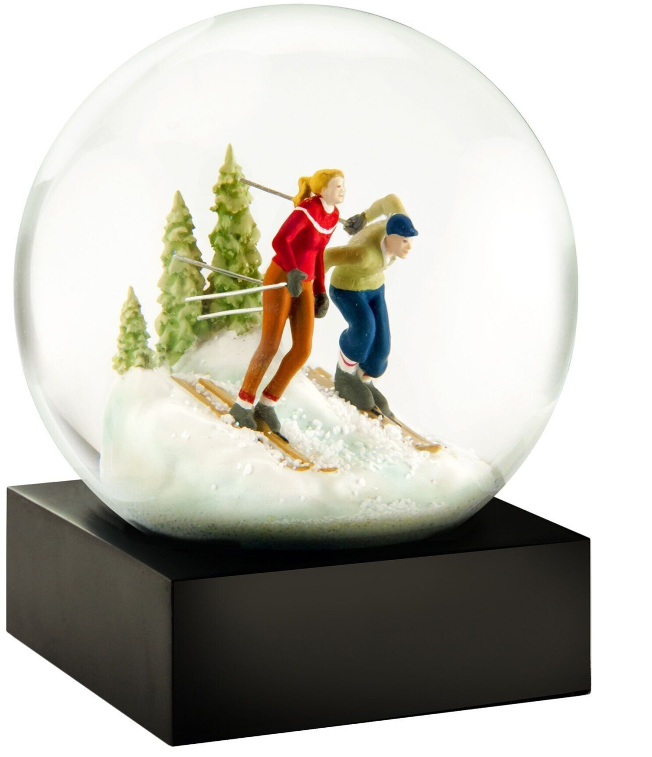 CoolSnowGlobes Skiers Snow Globe