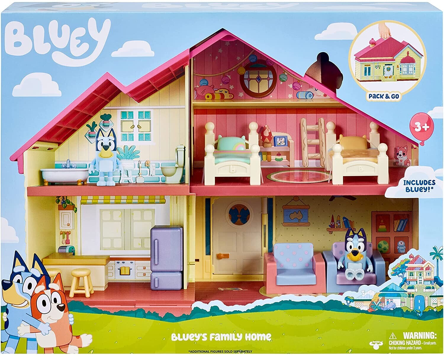 Soldes Moose Toys Bluey Family Home Playset 2024 au meilleur prix sur