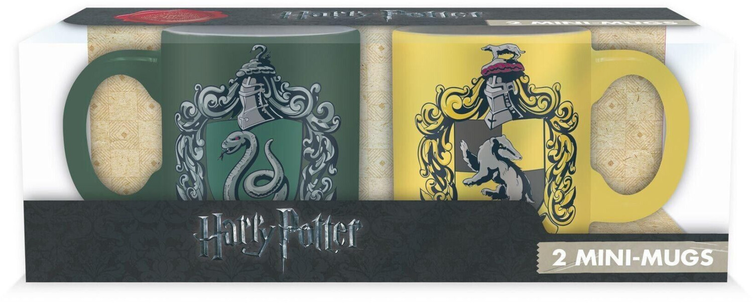 Abystyle Harry Potter - 2 Mini-Mugs Set Slytherin & Hufflepuff