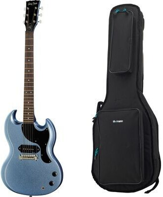 Harley Benton DC-60 Junior Pelham Blue