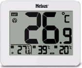 Yosoo Digitales Thermometer denn Voltmeter Uhr Monitor, Außenfühler Stecker  Netzteil KFZ Batteriespannungsanzeige und Uhr 12V Alarmfunktion