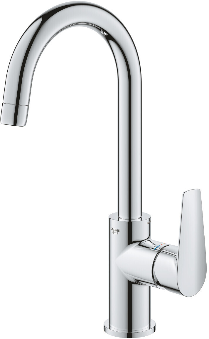 Grohe Start Edge - Grifo de lavabo con desagüe Push-Open, cromo 23898001