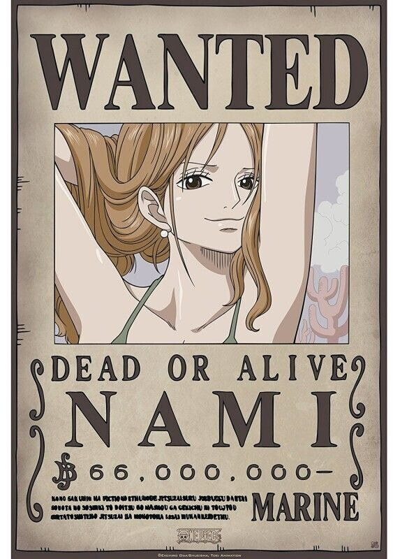 Abystyle Poster One Piece Wanted Nami
