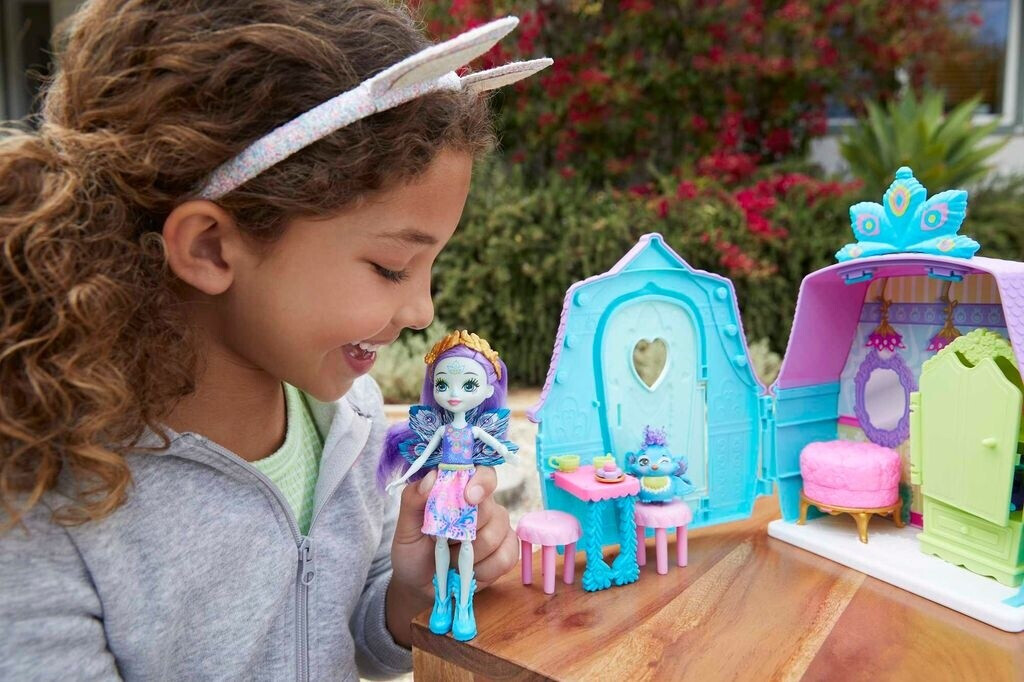 Enchantimals Peacock's House Playset With Mini Doll & Animal Figure - Fun Toy For Kids Ages 3-8