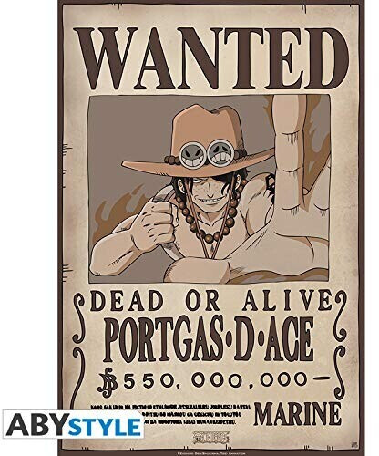 Abystyle Poster One Piece Wanted Ace
