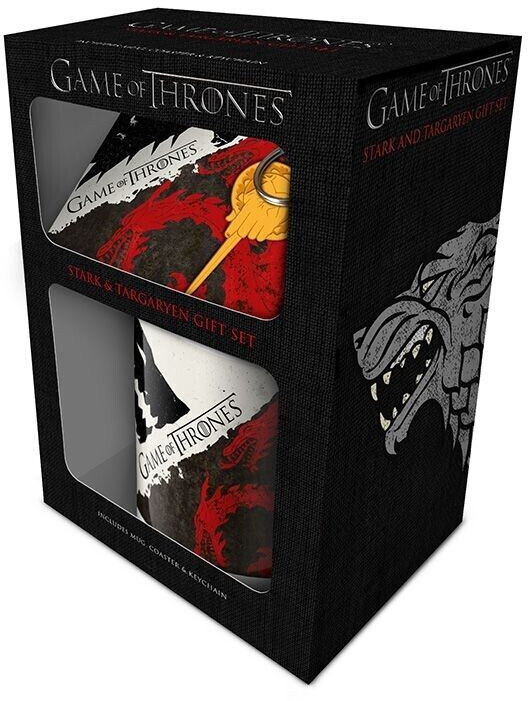 Pyramid Game of Thrones - Coffret Cadeau Stark Et Targaryen Tasse + Porte-Clé