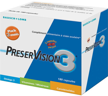 Bausch & Lomb Preservision 3 (180 Capsules)