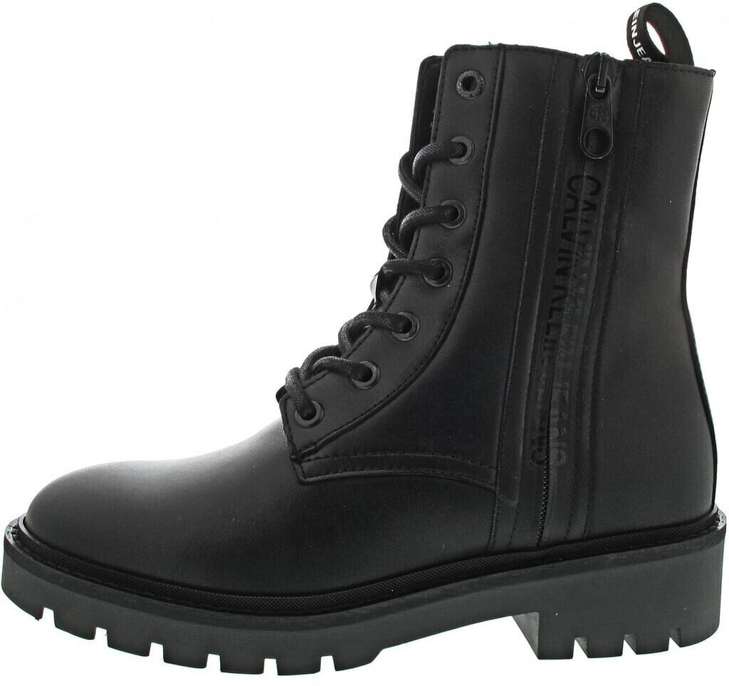 Calvin Klein Combat Mid Laceup Boot Zip black