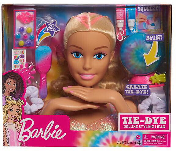 Buy Barbie Deluxe Styling Head Tie-Dye (JPL63651) from £64.99