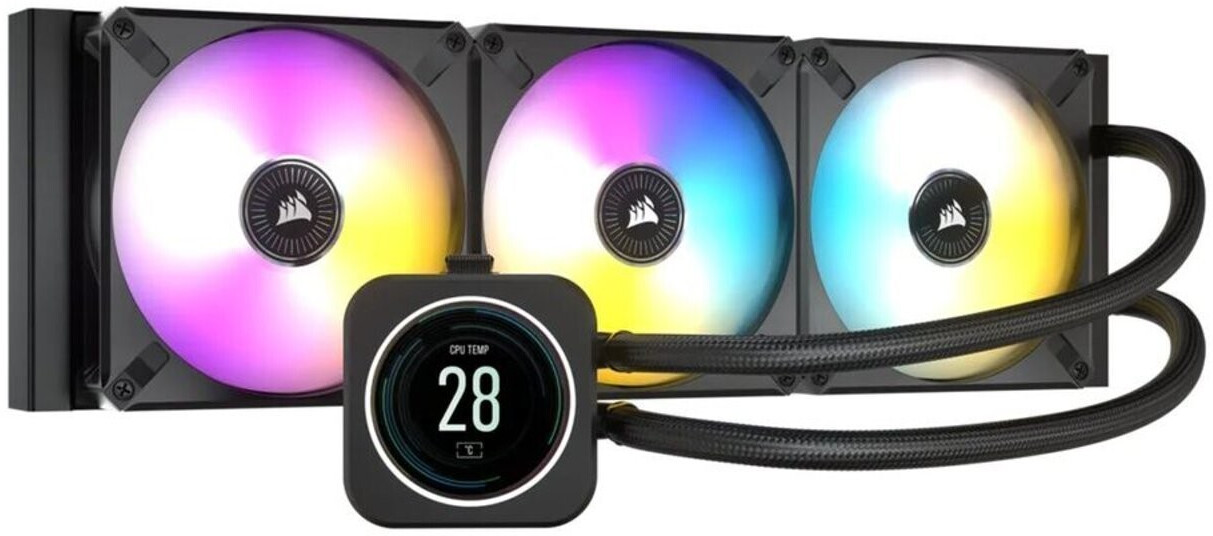 Corsair iCUE H150i ELITE LCD 360mm noir