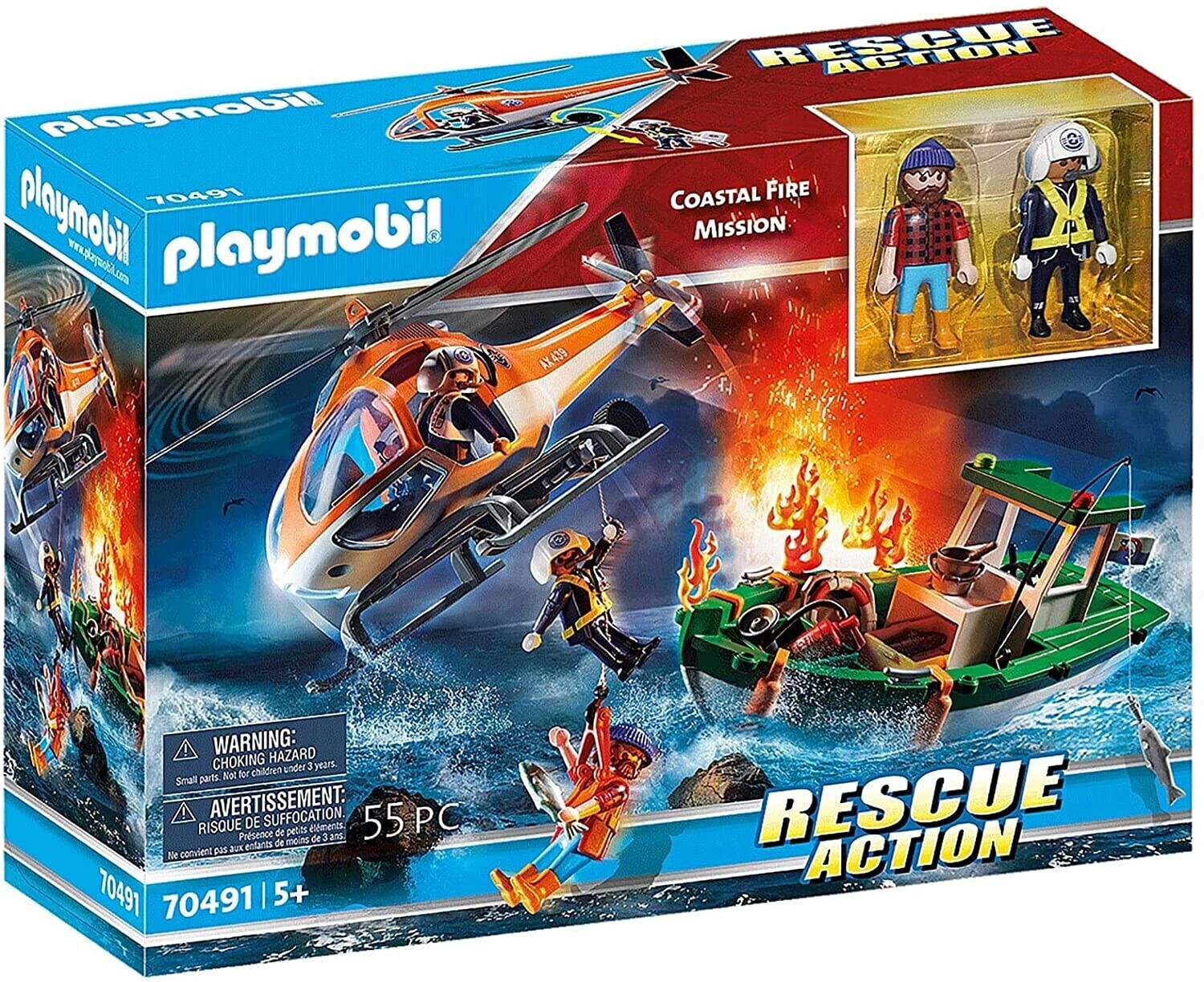 Playmobil Rescue Action Coastal Fire Mission (70491)