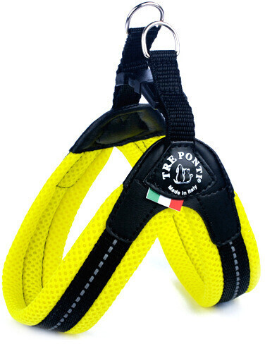 Tre Ponti Easy Fit Soft Mesh Dog Harness Size 3 Neon Yellow