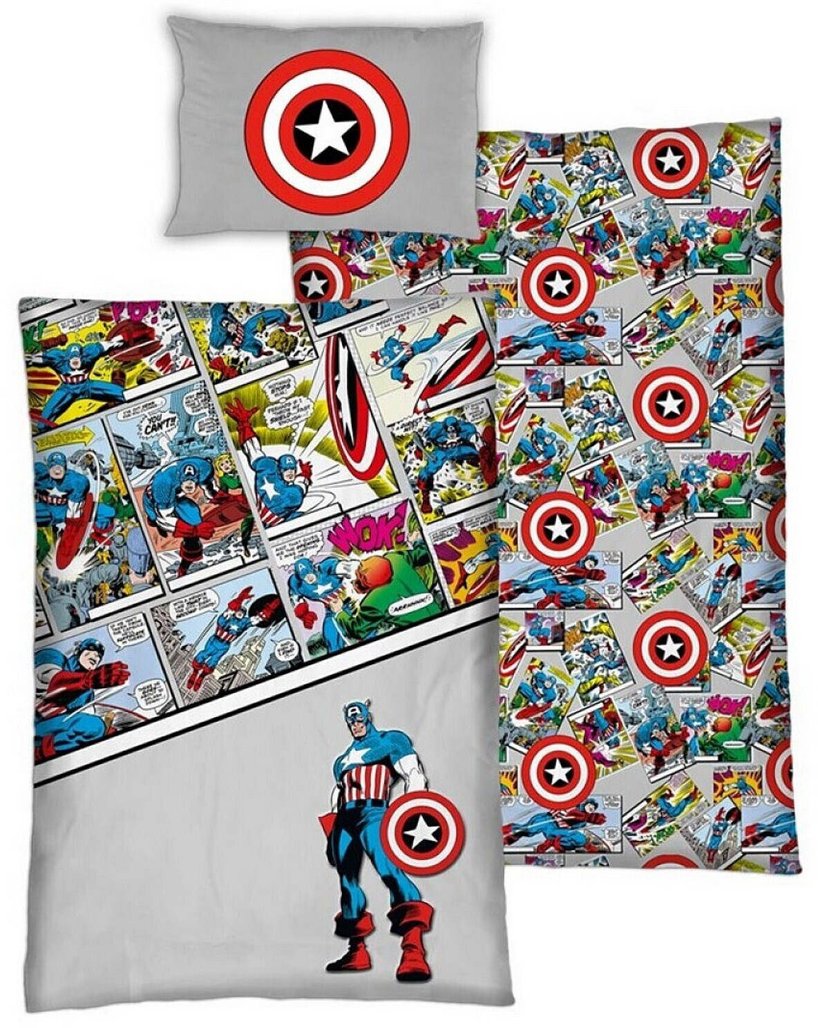 Bébé Gavroche Parure de lit Avengers Captain America comic au meilleur prix  sur