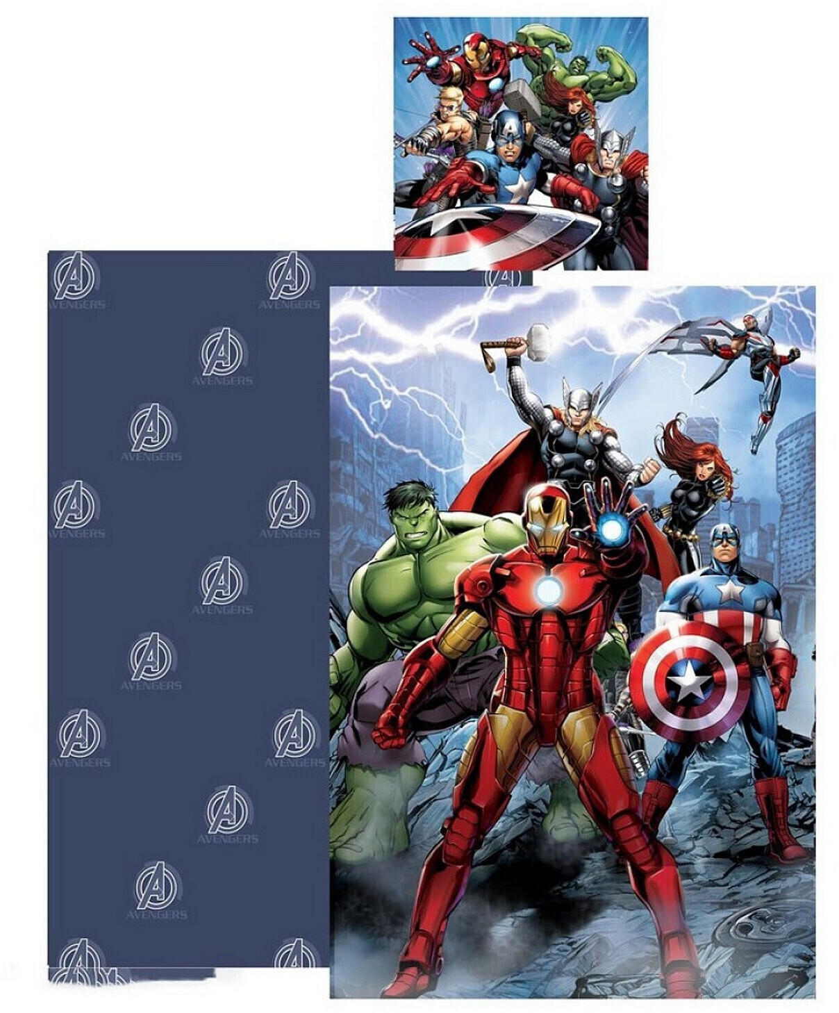 Bébé Gavroche Parure de lit réversible Avengers