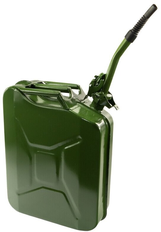 Benzinkanister 20L aus Metall Grün Kraftstoffkanister Reserve