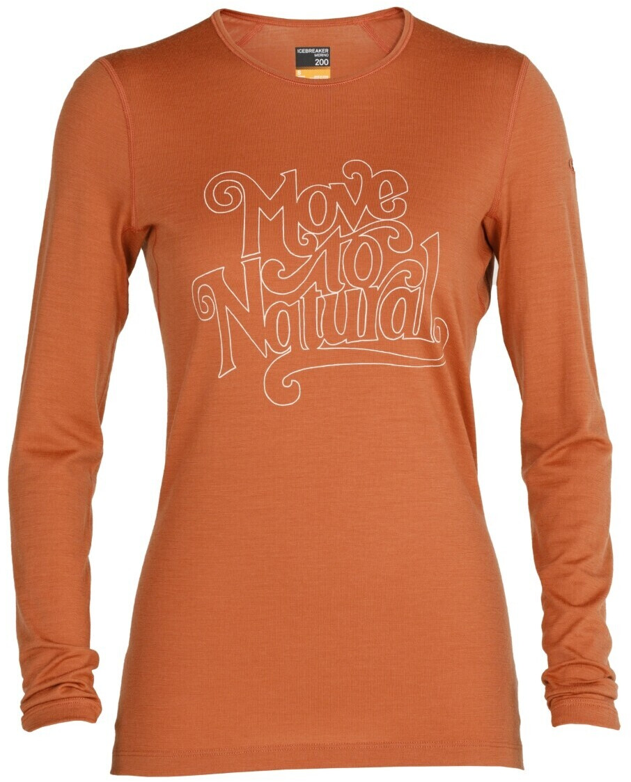 Icebreaker Merino 200 Oasis LS Shirt Move to Natural Women clay