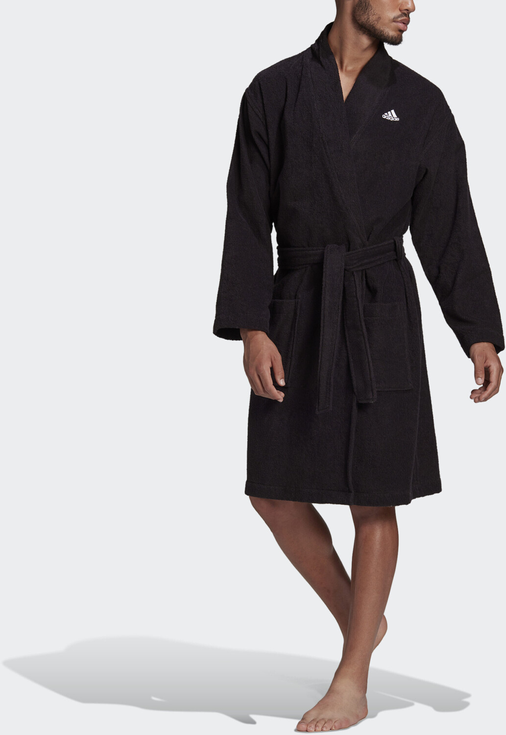 Buy Adidas Cotton Bathrobe Black FS3373 from 45.00 Today