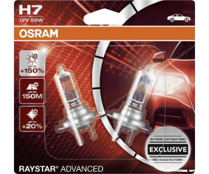 Osram Halogenlampe H7 Raystar Advanced +150% 12 V 60/55 W ab 33,95