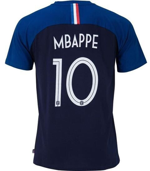 T-Shirt FFF Equipe de FRANCE + Kylian MBAPPE
