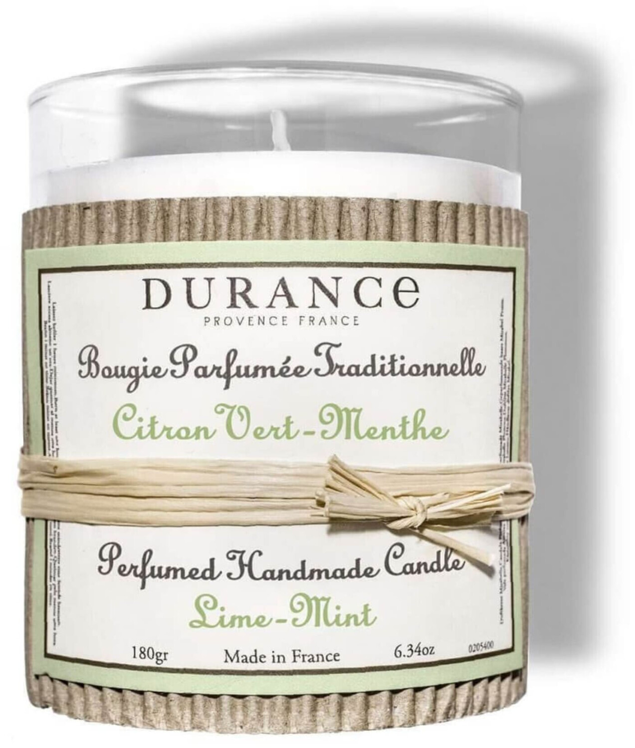 Durance Bougie parfumée menthe et citron vert