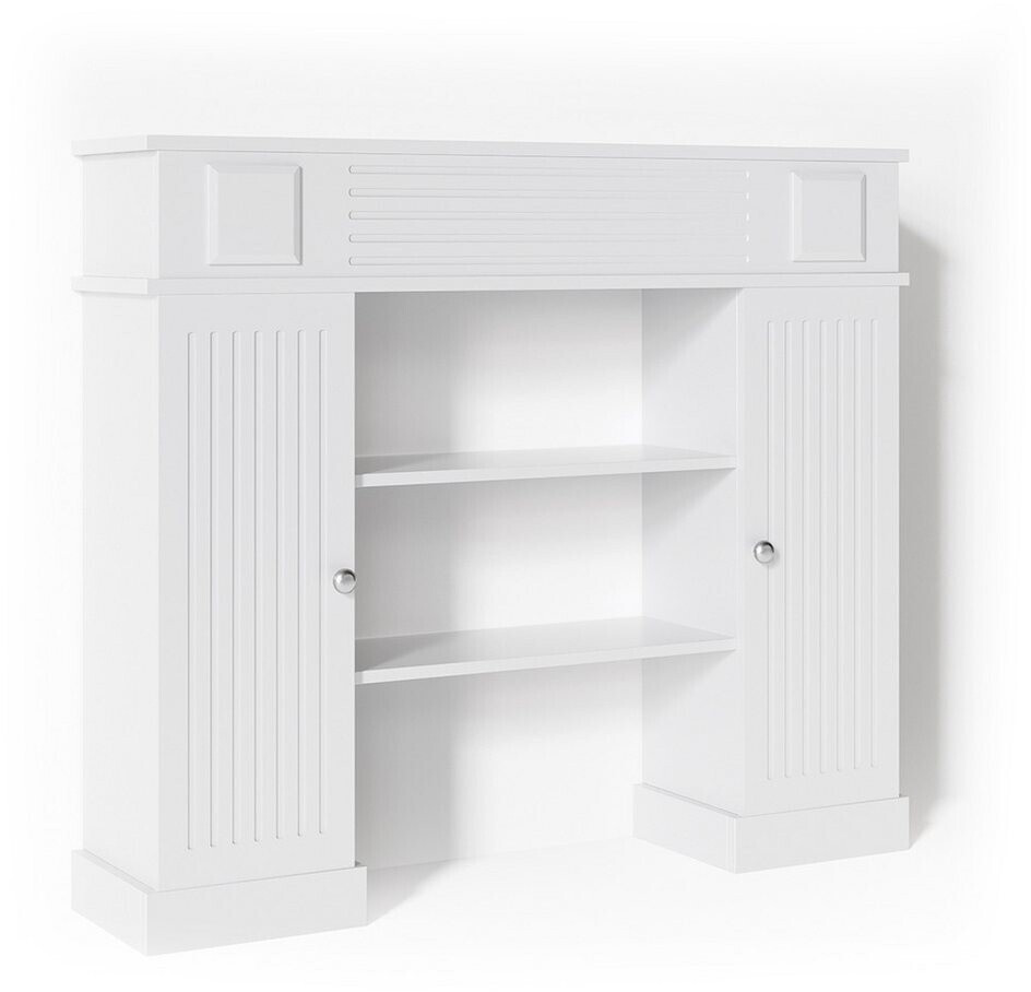 VICCO Chimney Mantelpiece Country Style 119,5 x 103 cm White