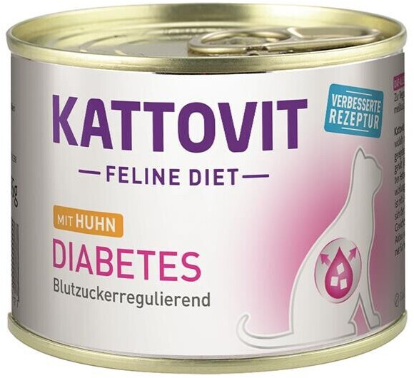 Kattovit Feline Diet Diabetes with chicken Wet Food 185g