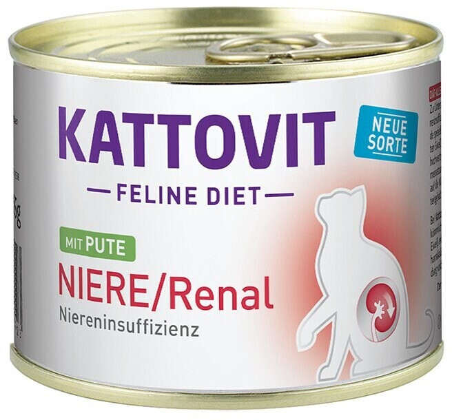 Photos - Cat Food Kattovit Feline Diet Renal Turkey 185g 