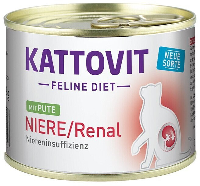 Kattovit Feline Diet Renal Turkey 185g