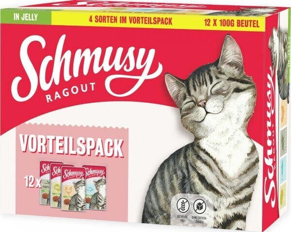 Schmusy Ragout in Jelly Mix Multipack 12x100g
