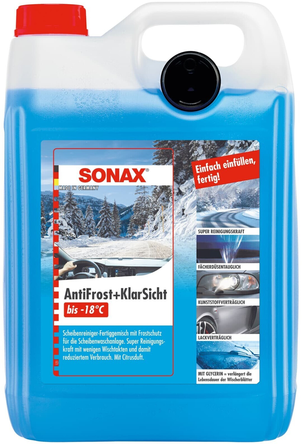 Preisfehler! 4x SONAX Scheibenreiniger AntiFrost+KlarSicht gebrauchsfertig  je 5l pro Kanister für 13,72 € (48,86 € Idealo) @ -  Liveshopping-Aktuell