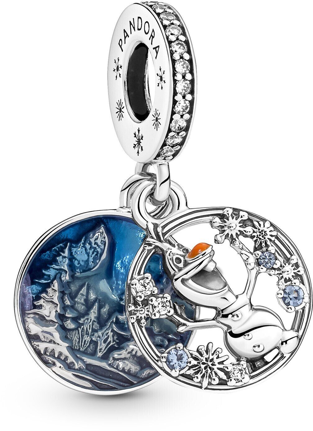 Pandora Disney Frozen Snow Olaf Double Dangle Charm (799638C01)